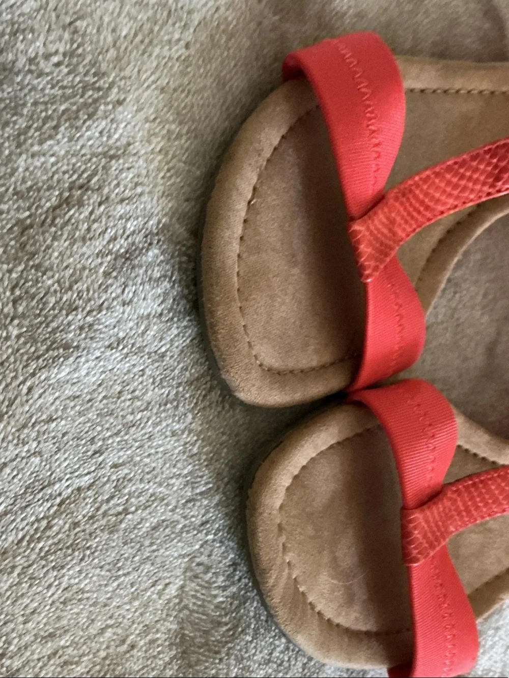 Alfani Kids Bright Coral T-Strap Sandals